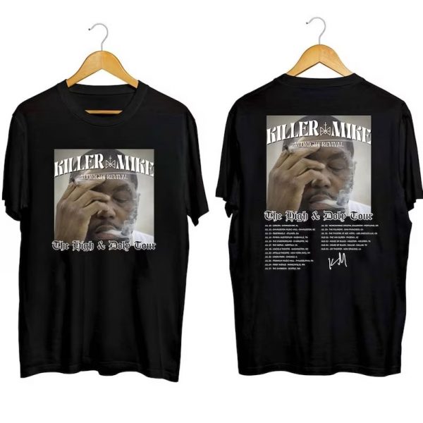 Killer Mike The High Holy Tour 2023 Rapper Short Sleeve T Shirt