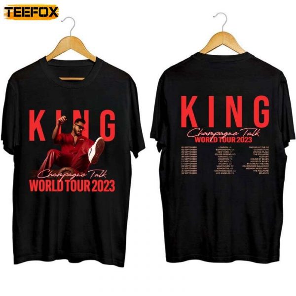 King Champagne Talk World Tour 2023 Adult Short Sleeve T Shirt