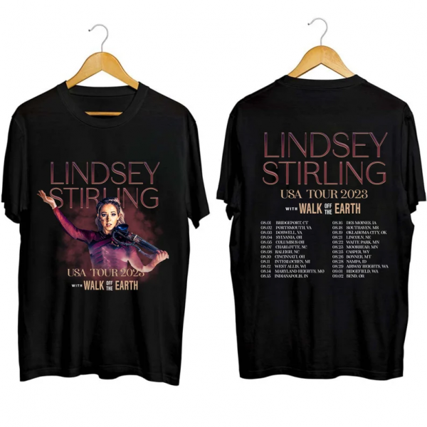Lindsey Stirling With Walk off the Earth Tour 2023 Short Sleeve T Shirt