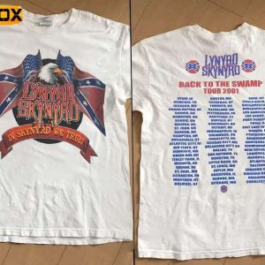 Lynyrd Skynyrd Back To The Swamp Tour 2001 Short Sleeve T Shirt