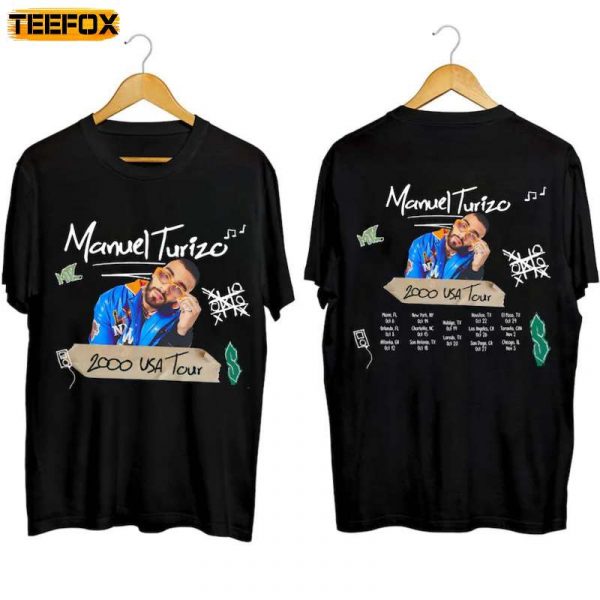 Manuel Turizo US Tour 2023 Adult Short Sleeve T Shirt