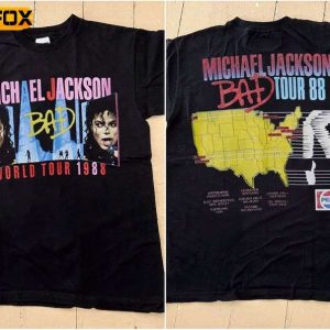 Michael Jackson Bad Tour 1988 Unisex Short Sleeve T Shirt