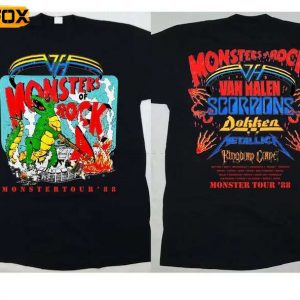 Monsters of Rock Tour 1988 Short Sleeve T Shirt