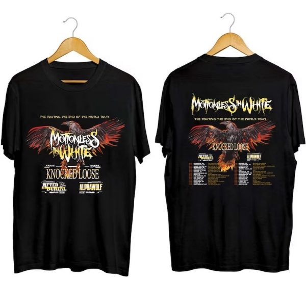 Motionless In White The Touring The End Of The World Tour 2023 Short Sleeve T Shirt