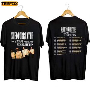 Needtobreathe The Caves World Tour 2023 Adult Short Sleeve T Shirt 1