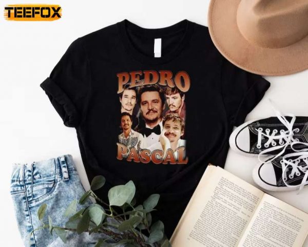 Pedro Pascal Actor Movie Retro Short Sleeve T Shirt