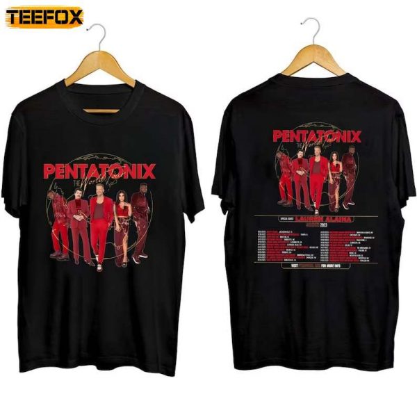 Pentatonix The World Tour Summer 2023 Adult Short Sleeve T Shirt