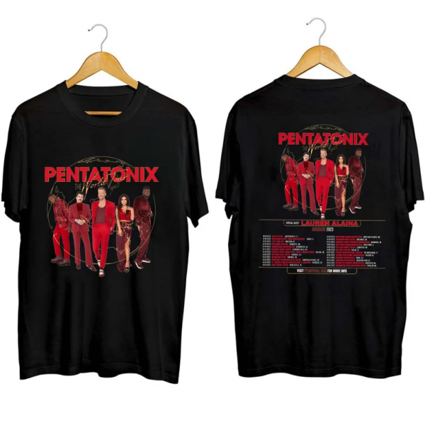 Pentatonix The World Tour Summer Concert 2023 Short Sleeve T Shirt