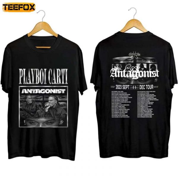 Playboi Carti Antagonist Tour 2023 Adult Short Sleeve T Shirt