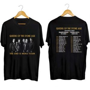 Queens of the Stone Age The End is Nero Concert 2023 Short Sleeve T Shirt
