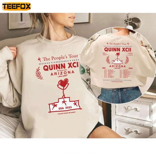 Quinn XCII Plans The People's Tour 2023 Adult Short Sleeve T Shirt