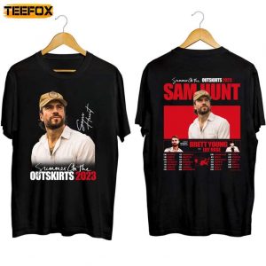 Sam Hunt Summer On The Outskirts Tour 2023 Adult Short Sleeve T Shirt