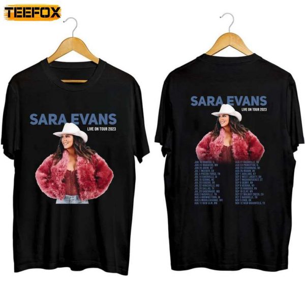 Sara Evans Live On Tour 2023 Adult Short Sleeve T Shirt