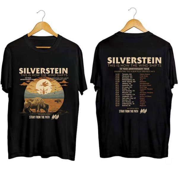 Silverstein This is How the Wind Shifts Tour 2023 Short Sleeve T Shirt