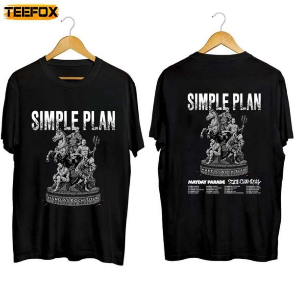 Simple Plan UK Tour 2024 Adult Short Sleeve T Shirt