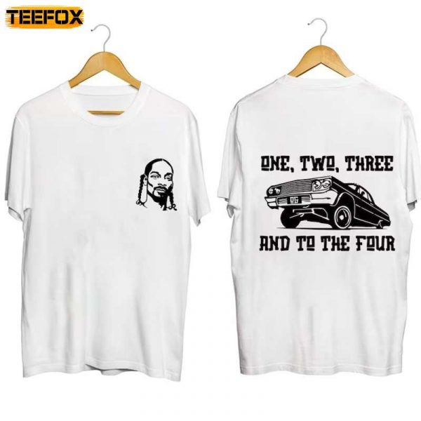 Snoop Dog One Two Three And To The Four Adult Short Sleeve T Shirt