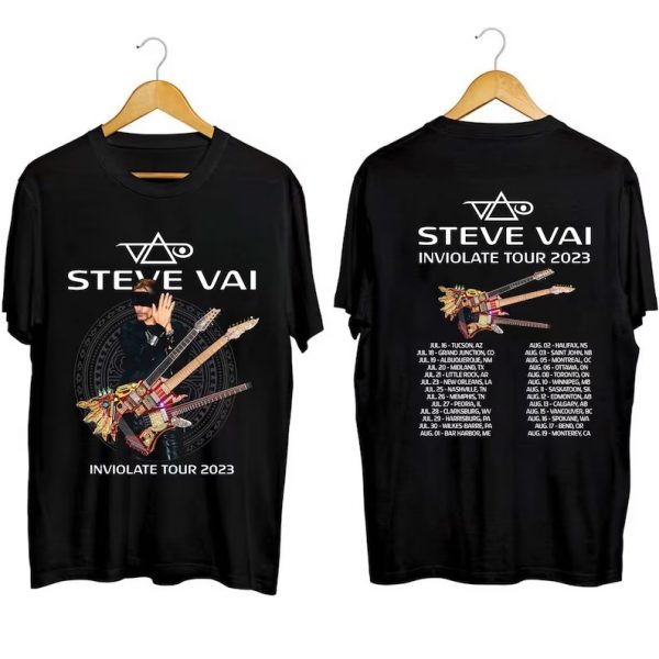 Steve Vai Inviolate North American Tour 2023 Short Sleeve T Shirt