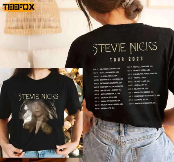 Stevie Nicks Fleetwood Mac Tour 2023 Short Sleeve T Shirt
