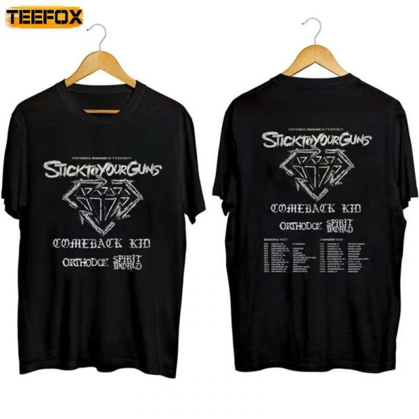 Stick To Your Guns Comeback Kid Spiritworld Orthodox Tour 2023 Adult Short Sleeve T Shirt
