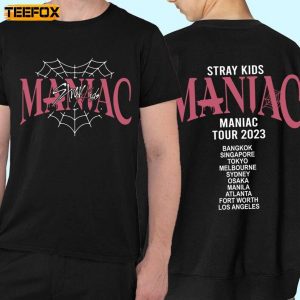 Stray Kids 2nd World Tour Concert 2023 Short Sleeve T Shirt
