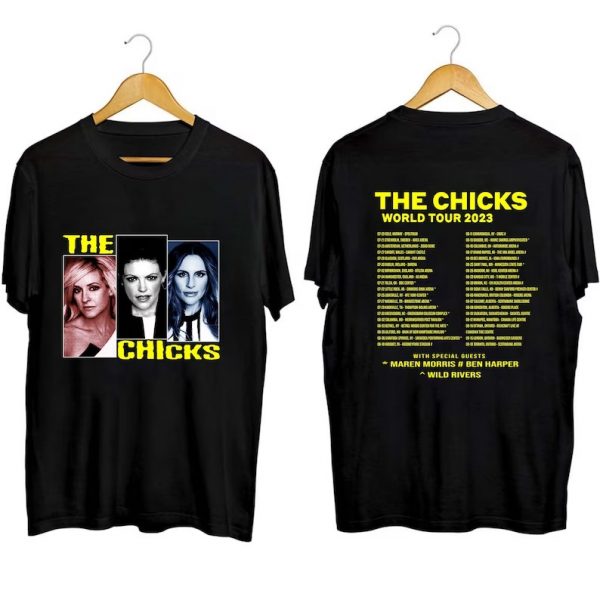 The Chicks Band World Tour 2023 Short Sleeve T Shirt