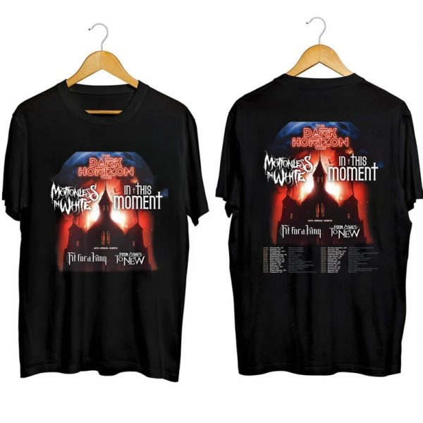 The Dark Horizon Co headline Tour With In This Moment And Motionless In White 2023 Short Sleeve T Shirt