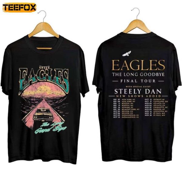 The Eagles The Long Goodbye Tour 2023 Adult Short Sleeve T Shirt