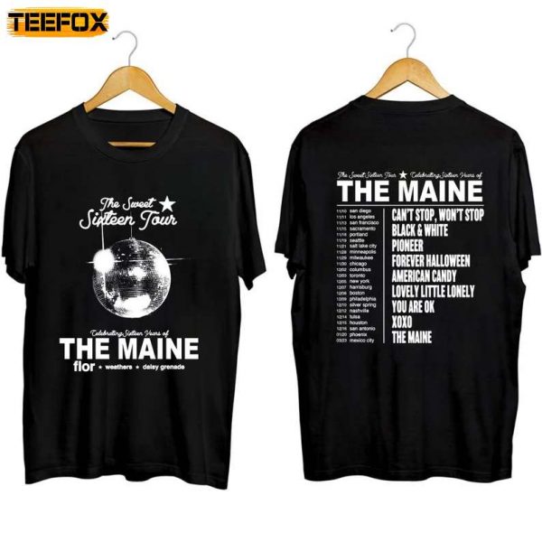 The Maine The Sweet 16 Tour 2023 Adult Short Sleeve T Shirt