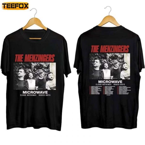 The Menzingers With Microwave Cloud Nothings Rodeo Boys North American Headline Tour 2023 Short Sleeve T Shirt