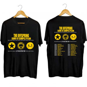 The Offspring Let The Bad Times Roll Concert 2023 Band Short Sleeve T Shirt