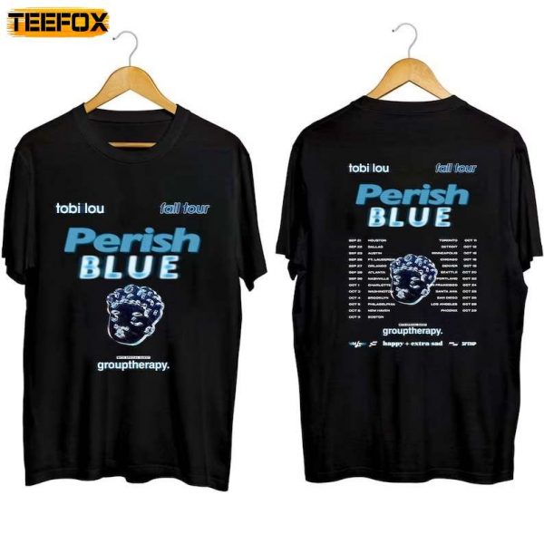 Tobi Lou Perish Blue Tour 2023 Adult Short Sleeve T Shirt