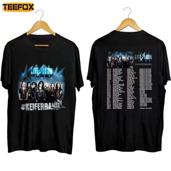 Tom Keifer Keifer Band Live Loud 2023 Tour Adult Short Sleeve T Shirt