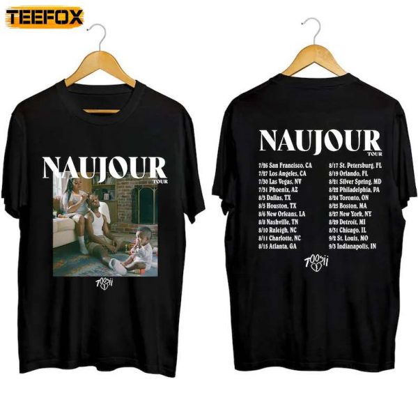 Toosii Naujour Tour 2023 Adult Short Sleeve T Shirt