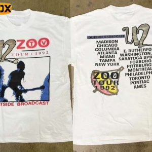 U2 Zoo TV Tour 1992 Short Sleeve T Shirt