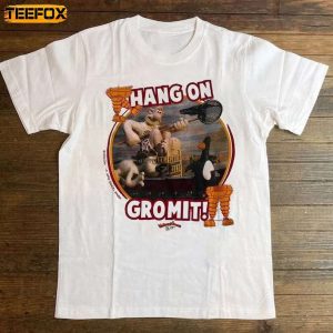 Wallace and Gromit Hang On Short Sleeve T Shirt