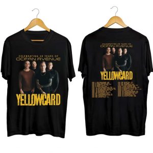 Yellowcard Tour 2023 Rock Band Short Sleeve T Shirt