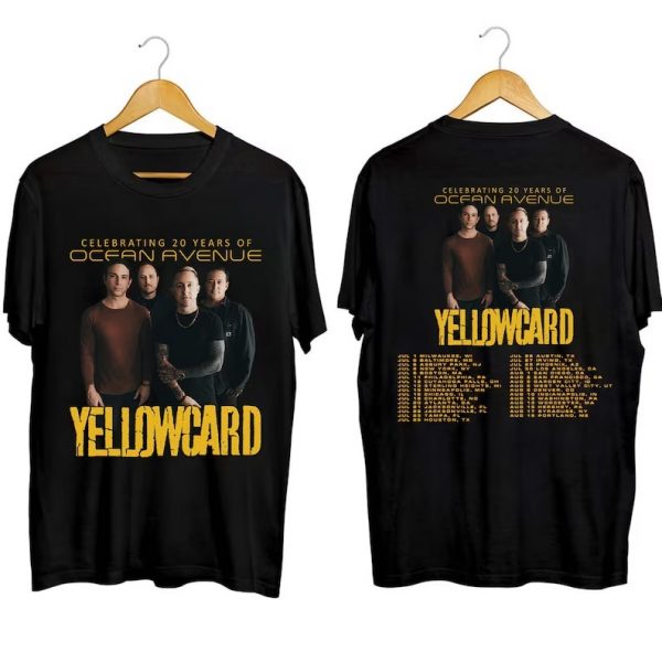 Yellowcard Tour 2023 Rock Band Short Sleeve T Shirt