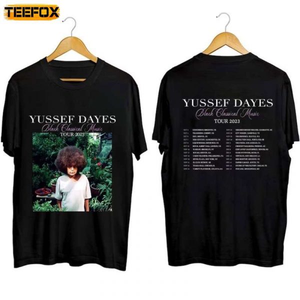 Yussef Dayes Black Classical Music Tour 2023 Adult Short Sleeve T Shirt