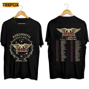 Aerosmith Peace Out Farewell Tour with The Black Crowes 2024 Adult Short Sleeve T Shirt