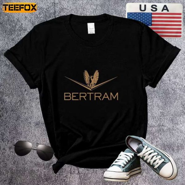 Bertram Yachts Classic Boats Logo Adult Short Sleeve T Shirt