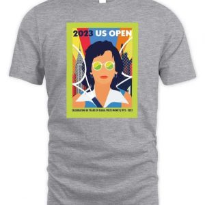 Billie Jean King US Open 2023 Adult Short Sleeve T Shirt