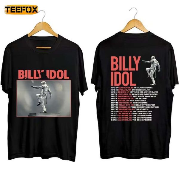 Billy Idol Live Tour 2023 Adult Short Sleeve T Shirt