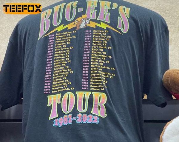 Buc'ee's Tour 1982 2022 Short Sleeve T Shirt