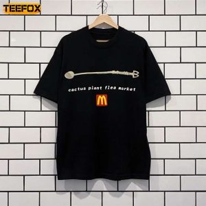 Cactus Plant Flea Market x McDonalds Coffee Stirrer Adult Short Sleeve T Shirt