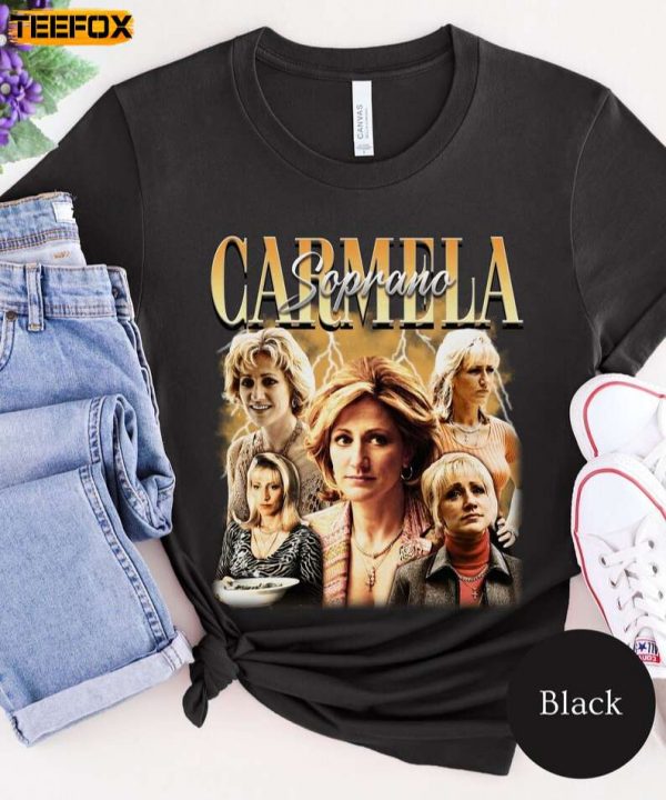 Carmela Soprano The Sopranos New Jersey Mafia Adult Short Sleeve T Shirt