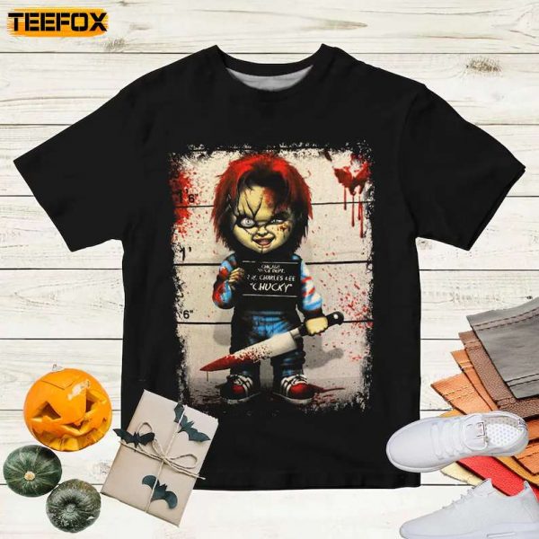 Chucky Arrested Scary Movie Short Sleeve T Shirt