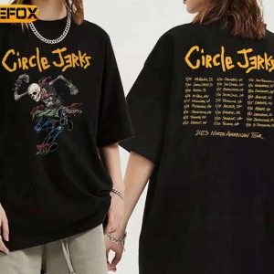Circle Jerks North American Tour 2023 Adult Short Sleeve T Shirt