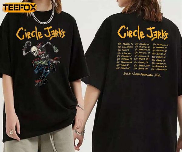 Circle Jerks North American Tour 2023 Adult Short Sleeve T Shirt