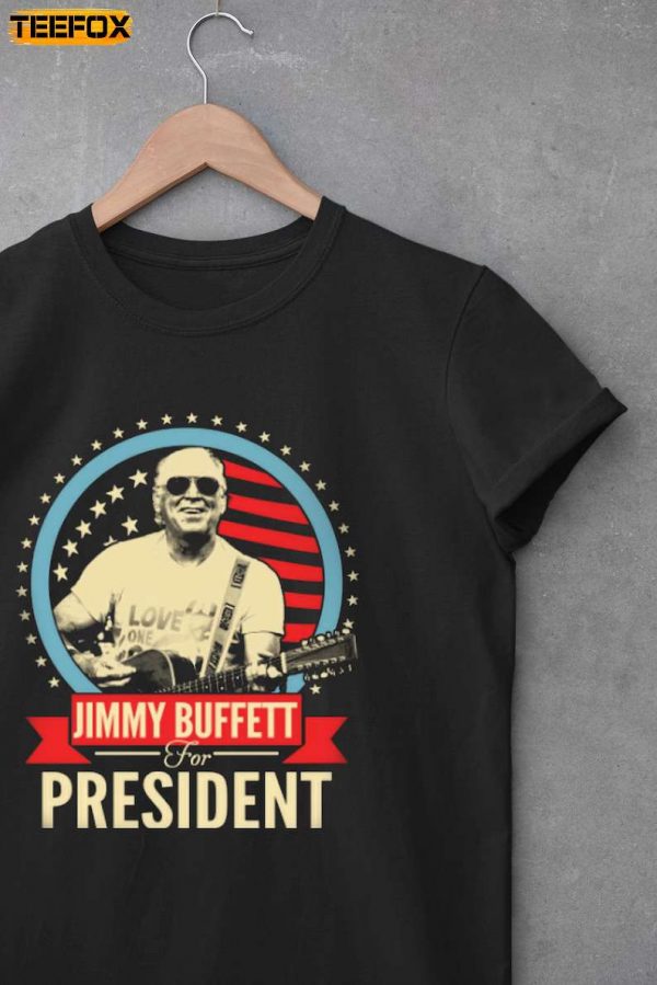 Jimmy Buffett For President Adult Short Sleeve T Shirt