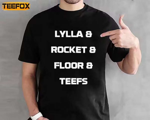 Lylla and Rocket and Floor and Teefs Adult Short Sleeve T Shirt